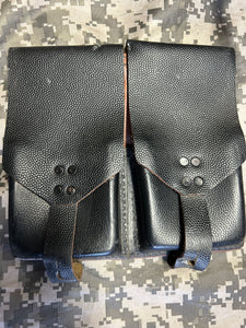 LEATHER DUAL MAG POUCH, AUSTRIAN FAL G3, PTR91
