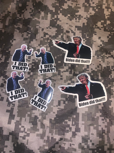 Biden and Trump Stickers
