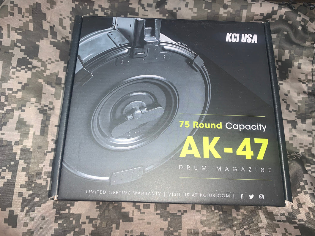 9/75 KCI AK-47 Drum Magazine 7.62x39